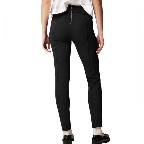 Womens J. Crew Pixie pant in stretch ponte straight leg  black pants size 8 - Picture 8 of 9